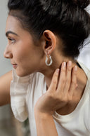 Urmi Ethnic Silver Earrings