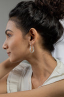 Urmi Ethnic Silver Earrings