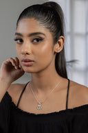 Simple Om Silver Pendant