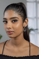 Zukti Floral Silver Earrings Parman