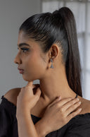 Amura Jhumka Silver Earrings