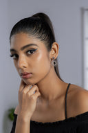 Yantra Sunburst Silver Earrings