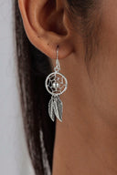Classic Dreamcatcher Silver Earrings