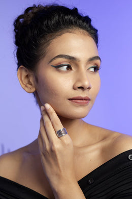 Tribal Bloom Silver Ring Parman