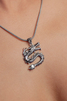 Azazel Dragon Silver Pendant Parman
