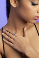 Elora Ocean Wave Silver Ring