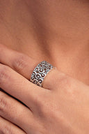 Elora Ocean Wave Silver Ring