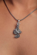 Chinese Dragon Silver Pendant