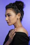 Snowflake Whisper Silver Threader Earrings