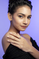 Florence Engraved Silver Ring