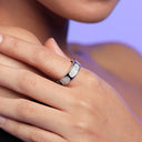 Florence Engraved Silver Ring