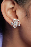 Floral Essence Silver Earrings Parman