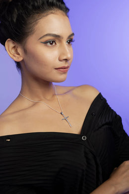 Olivia Crucifix Silver Pendant Parman