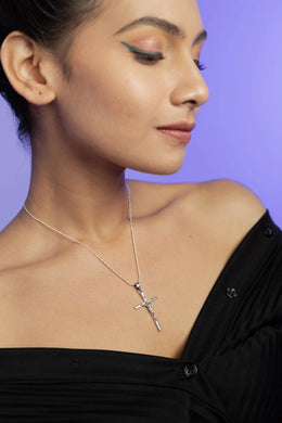 Olivia Crucifix Silver Pendant Parman