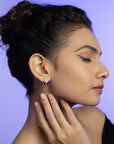 Alegra Black Eclipse Silver Earrings