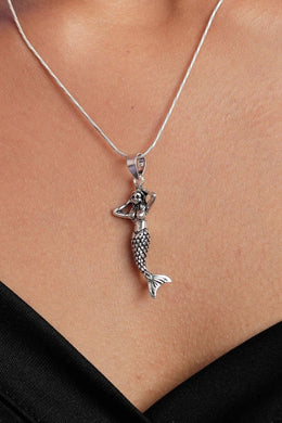 Fiona Mermaid Silver Pendant Parman