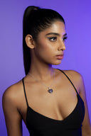 Floral Heart Amulet Silver Pendant