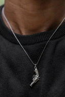 Revolver Men’s Silver Pendant Parman