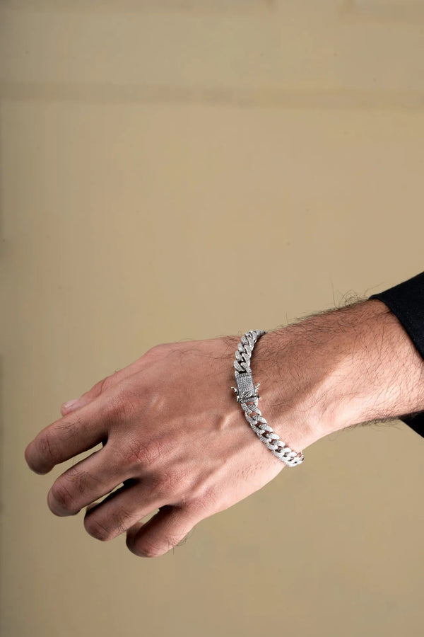 Rhys Men’s Silver Bracelet Parman