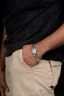 ‘Ride to Live’ Men’s Silver Bracelet Parman
