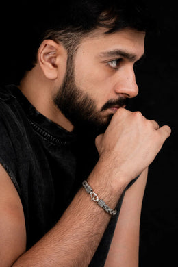 Drakon Men’s Silver Bracelet Parman