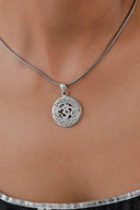 Sacred Om Ethnic Silver Pendant Parman