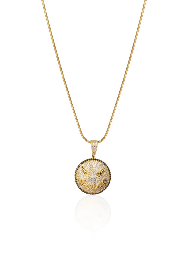 Say Less Silver Pendant