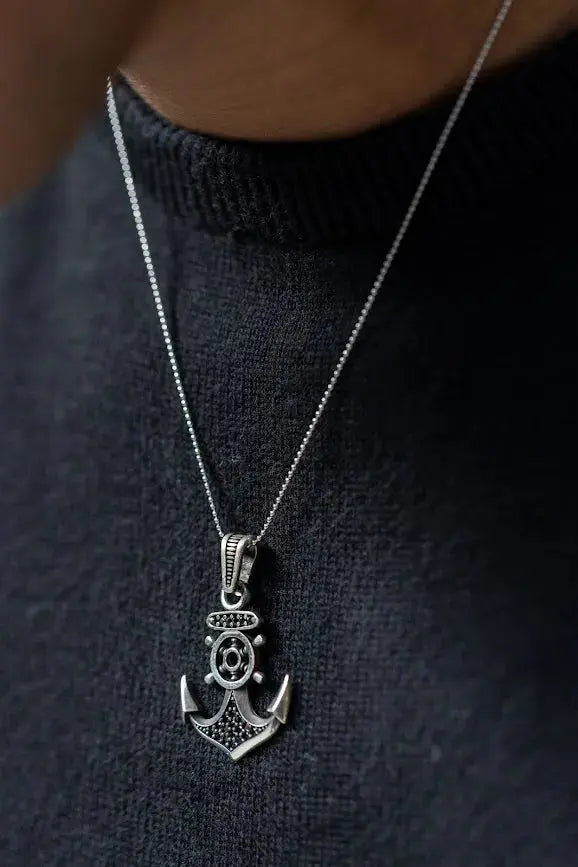 Ship Anchor Men’s Silver Pendant Parman