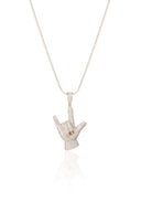Sign Off Silver Pendant