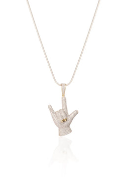 Sign Off Silver Pendant