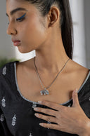 Engraved Elephant Silver Pendant Parman