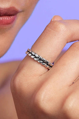Simone Weave Silver Ring Parman