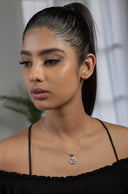 Simple Om Silver Pendant Parman