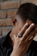 Skullband Men’s Silver Ring Parman