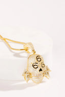 Stacked Skull Silver Pendant