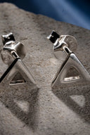 Tri-Point Harmony Silver Studs