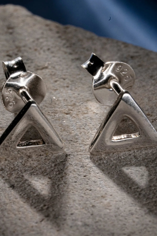 Tri-Point Harmony Silver Studs