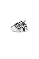 Tribal Bloom Silver Ring