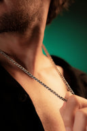 Viper's Loop Men's Silver Chain