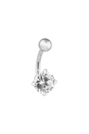 Aurelia Dazzle Silver Belly Button Ring