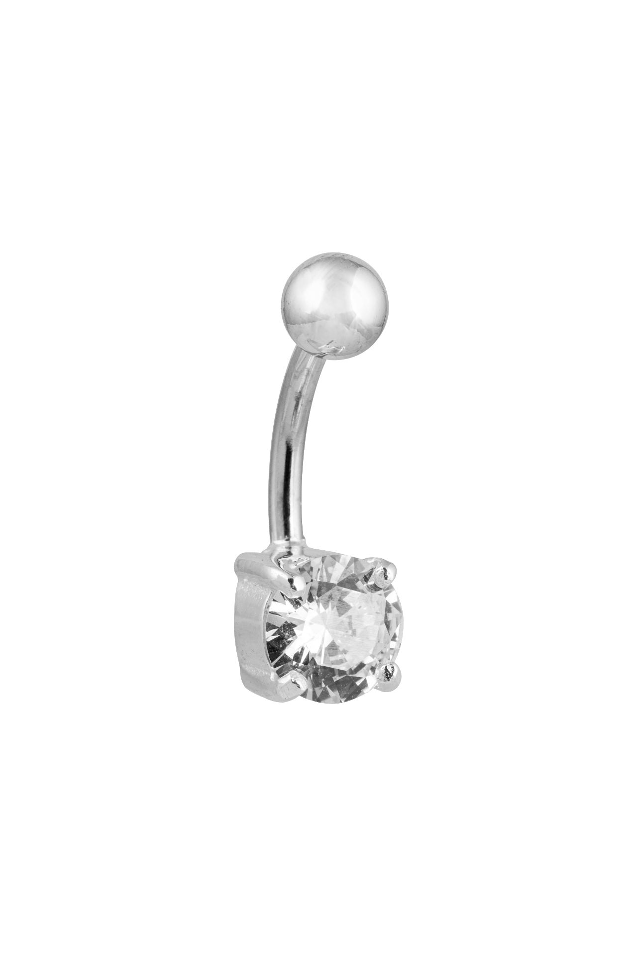 Circe Pristine Silver Belly Button Ring Parman