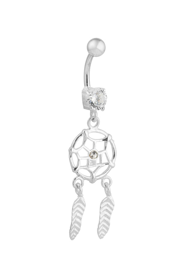 Astra Dreamcatcher Silver Belly Button Ring Parman