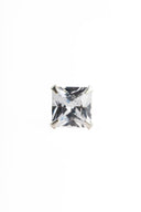 Pantheon White Men’s Silver Earrings (Square)