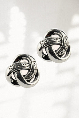 Atomic Charm Silver Earrings Parman