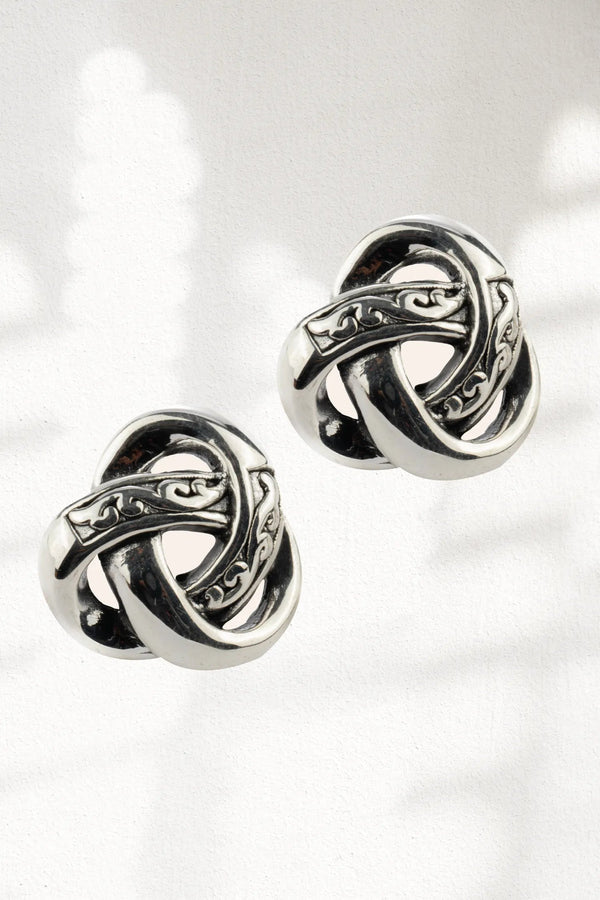 Atomic Charm Silver Earrings Parman