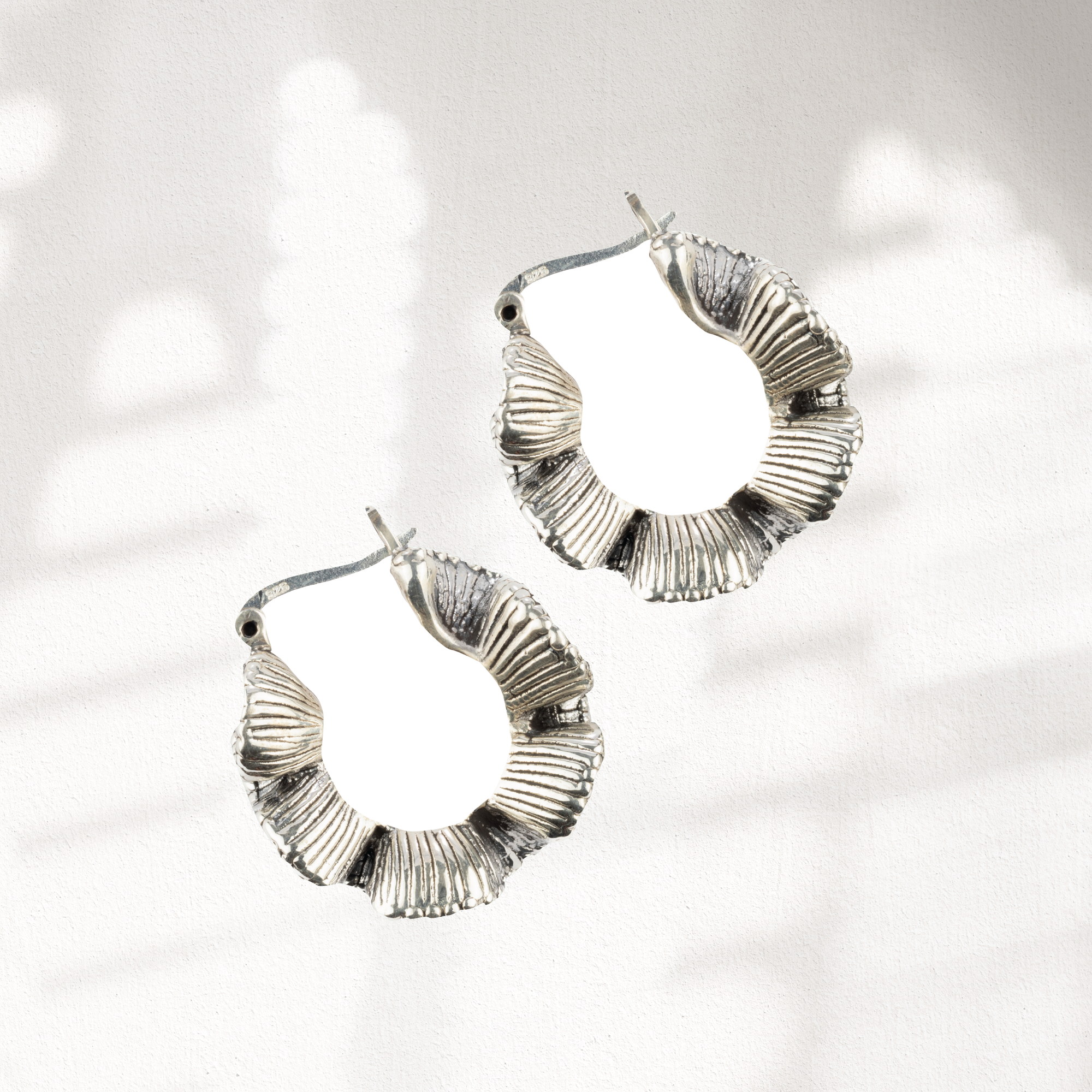 Myrtle Aqua Silver Earrings