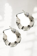 Myrtle Aqua Silver Earrings Parman
