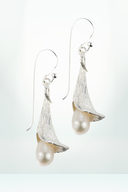 Amelia Pearl Silver Earrings