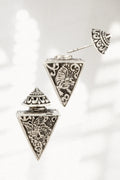 Reva Warrior Silver Earrings Parman