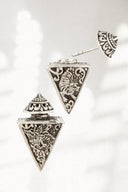 Reva Warrior Silver Earrings Parman
